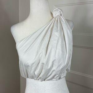 Sheike Chic Knotted Shoulder Blouse Size S